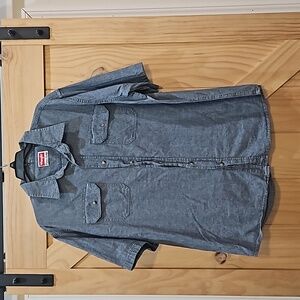 Vintage | Wrangler Denim Button Up Shirt | Size XL